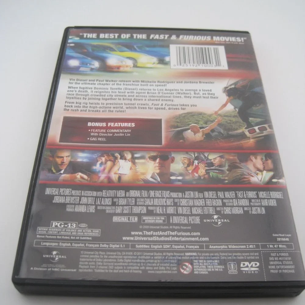 Fast and Furious (DVD Movie) (widescreen) (Universal) (Justin Lin) (PG-13) - Picture 2 of 4